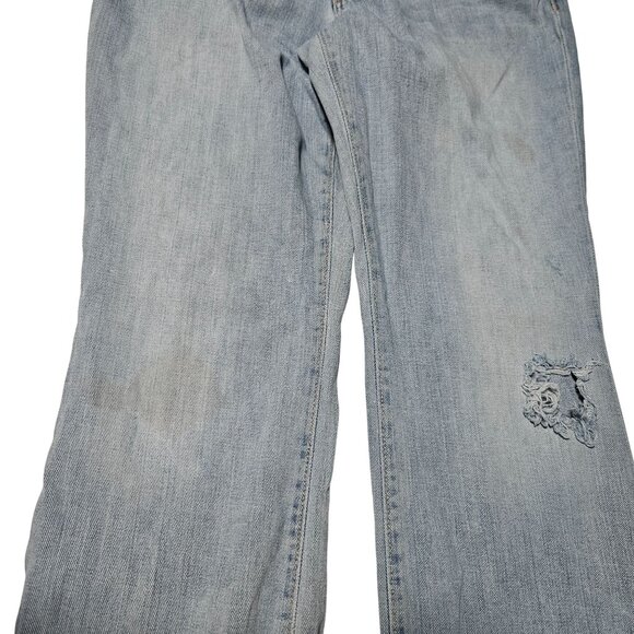 Gap Straight Boot Cut Jeans Womens Size 10 Low Rise Light Wash Denim Pants - Picture 4 of 6